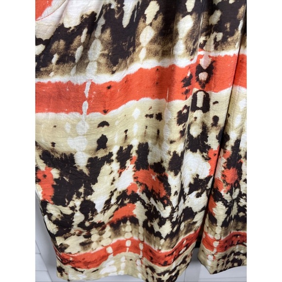 Vince Camuto Tie Dye Deep V-Neck Dress Size 12 - Picture 4 of 7